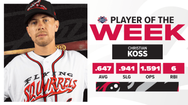Koss named Eastern League Player of the Week