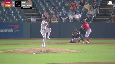 Henry Godbout homers (6) on a fly ball to left field.