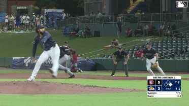 Ruben Ibarra called out on strikes and Yerlin Confidan caught stealing 2nd, catcher Caden Bodine to second baseman Cooper Kinney to catcher Caden Bodine.