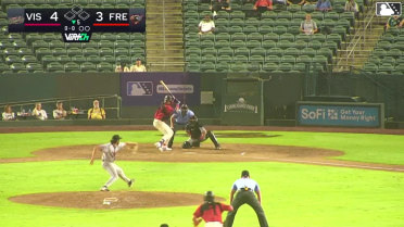 Ronny Ugarte singles on a ground ball to center fielder Brayden Dowd. Jesus Freitez scores.