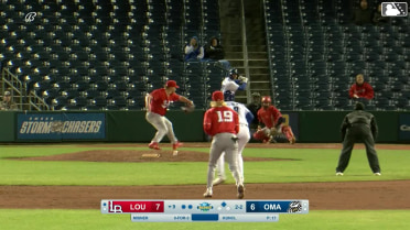 Kameron Misner singles on a ground ball to center fielder Blake Dunn. Tyler Tolbert scores.