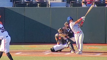 Drew Burress' first professional home run