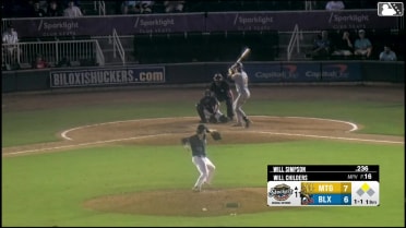 Will Simpson homers (18) on a line drive to left field. Xavier Isaac scores.