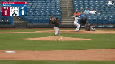 Tyriq Kemp homers (1) on a fly ball to left center field.