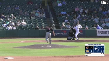 Kenny Piper out on a sacrifice fly to center fielder Kevin Kilpatrick Jr. Gregory Barrios scores.