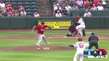 Deniel Ortiz homers (2) on a fly ball to left center field. Ryan Campos scores.