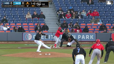Maxwell Romero Jr. singles on a sharp line drive to right fielder Guy Lipscomb. Jack Rogers scores.