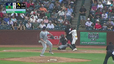Jesus Castillo singles on a line drive to center fielder Elijah Green. Brian Sanchez scores. Dylan Palmer to 3rd.