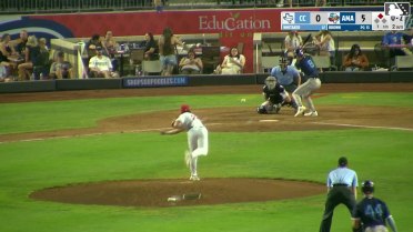 Tyler Whitaker singles on a line drive to center fielder Druw Jones. Jason Schiavone scores.