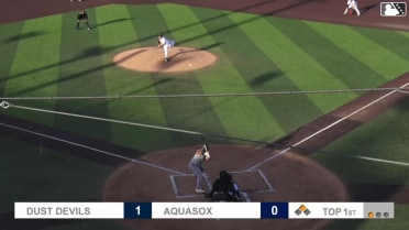 Juan Flores' sixth homer of the year