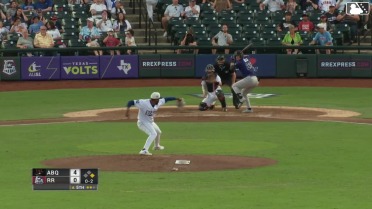 Jordan Beck strikes out swinging.