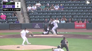 Sammy Stafura singles on a sharp line drive to left fielder Eddie Park. Edward Florentino scores.
