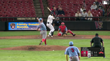 D.J. Carpenter In play, out(s) to Eric Bitonti