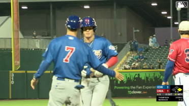 Cubs' prospect James Triantos' first Triple-A hit 