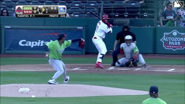 César Prieto homers (4) on a fly ball to right field. Bryan Torres scores.