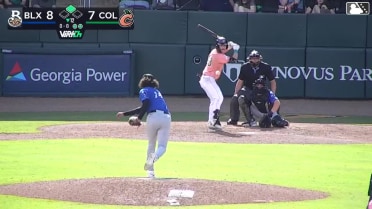 Patrick Clohisy singles on a fly ball to center fielder Jordyn Adams. Luke Waddell scores.