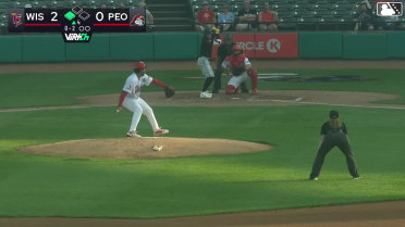 Luiyin Alastre singles on a line drive to center fielder Cameron Nickens. Daniel Guilarte scores.