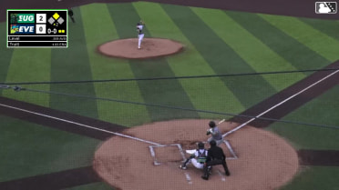 Jhonny Level doubles (24) on a line drive to right fielder Carlos Jimenez. Daniel Rogers scores.
