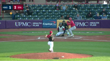 Cayden Wallace triples (1) on a fly ball to right fielder Brett Callahan. Seaver King scores.