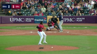 Jose Ramos walks. Chris Suero scores. Wild pitch by pitcher Wandisson Charles.