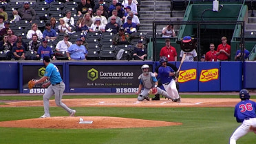 Davis Schneider hits an RBI double