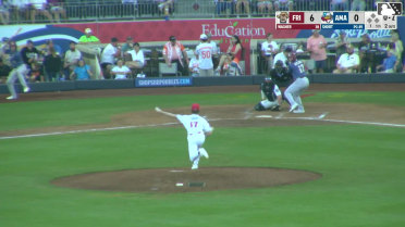 Max Wagner homers (9) on a fly ball to left center field.