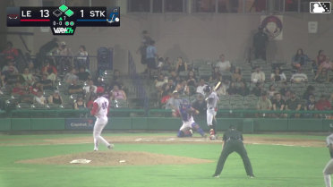 Ty Harvey singles on a ground ball to third baseman Michael Brooks. Qrey Lott scores. Conner Westenburg to 3rd. Ty Harvey to 2nd. Throwing error by third baseman Michael Brooks.