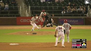 Alexander Vargas singles on a ground ball to center fielder Samuel Zavala. Shane Sasaki scores.