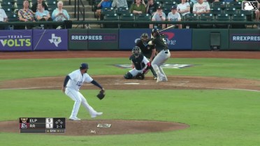Marcos Castañon homers (10) on a fly ball to right field.