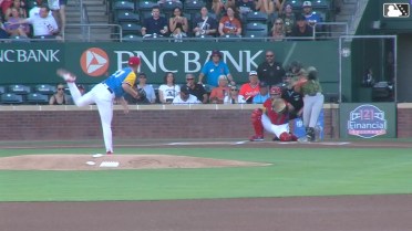 Jud Fabian swats a leadoff homer