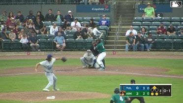 Michael Arroyo singles on a line drive to right fielder Zyhir Hope. J.T. Arruda scores.