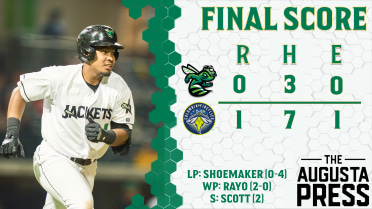 GreenJackets Falter in the Clutch, Drop Close Monday Contest