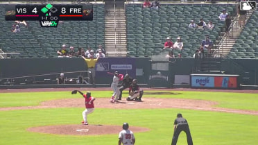 Ivan Luciano triples (2) on a line drive to right fielder Kyle Fossum, deflected by center fielder Clayton Gray. Abdias De La Cruz scores. Pedro Catuy scores.