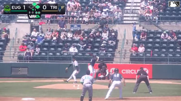 Ryan Nicholson singles on a line drive to center fielder Dakota Jordan. Caleb Bartolero scores. Matt Coutney to 2nd.