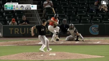 Mario Camilletti homers (4) on a fly ball to right center field.