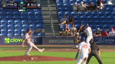 Antonio Jimenez singles on a sharp line drive to left fielder Ricardo Paez. Trey Snyder scores.
