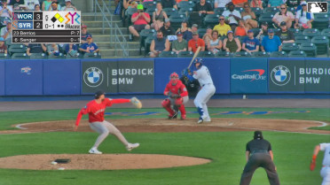 Hayden Senger homers (8) on a fly ball to right center field. Jared Oliva scores. Vidal Bruján scores.