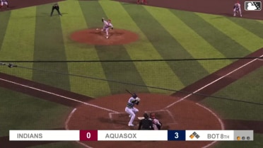 Axel Sanchez singles on a ground ball to left field
