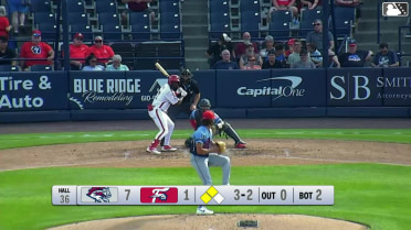Wuilfredo Antunez out on a sacrifice fly to left fielder D'Andre Smith. Caleb Ricketts scores.
