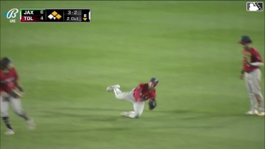 Forrest Wall's diving catch