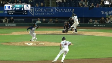 LuJames Groover singles on a sharp line drive to right fielder CJ Alexander. Ryan Waldschmidt scores.