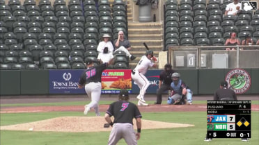Matt Pushard Ball to Ryan Noda