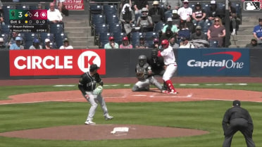 Brayan Palencia In play, run(s) to Manuel Beltre