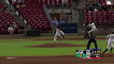 Vahn Lackey singles on a line drive to right fielder Juneiker Caceres. Jose Salas scores. Byron Chourio scores. Andy Lugo scores. Fielding error by right fielder Juneiker Caceres.