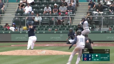 Kellen Strahm homers (3) on a fly ball to left center field. Jack Winkler scores.