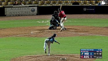 Caleb Klein singles on a ground ball to right fielder Eli Lovich. Matt Scannell scores. Manuel Campos to 3rd.