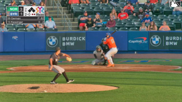 Grae Kessinger homers (1) on a fly ball to left field.