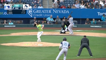 Carlos Pérez homers (4) on a fly ball to left center field. James Nelson scores. CJ Alexander scores.