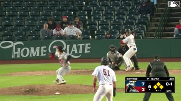 Jose Izarra out on a sacrifice fly to right fielder Esteban González. Jose Meza scores.