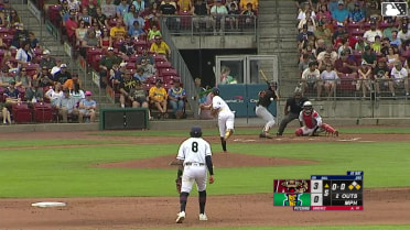 Tayden Hall singles on a ground ball to right fielder Jayson Bass. Eric Bitonti scores. Luis Castillo to 3rd.